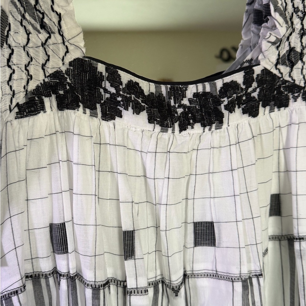 Free People Black and White Patterned Maxi Dress - Picture 2 of 4
